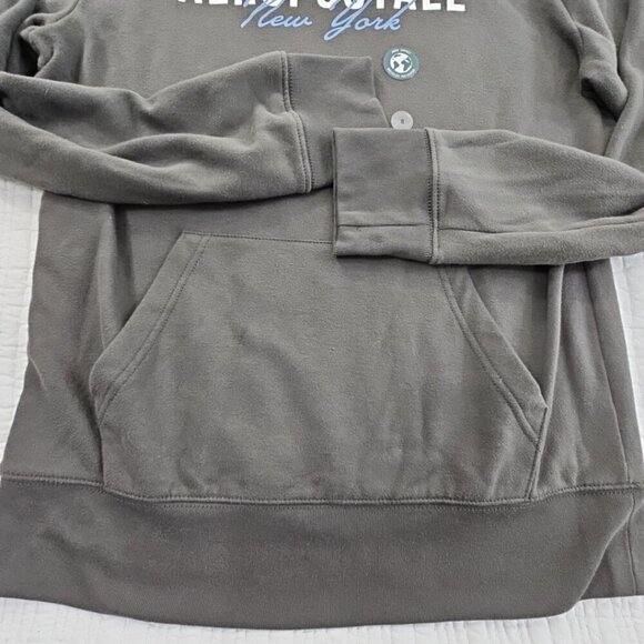 NWT Aeropostale Logo Hoodie Men's Small Grey Kangaroo Pockets NEW Original Blend - Picture 2 of 14